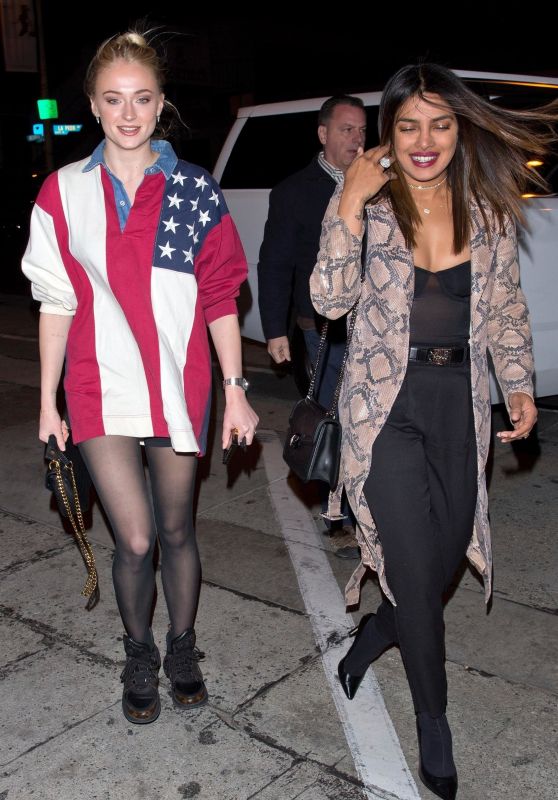 Priyanka Chopra and Sophie Turner Night Out Style - Craig