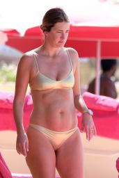 Rhea Durham in a Gold Bikini in Barbados 12/30/2018