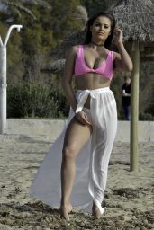 Rhianne Saxby in a Pink Bikini - Spain 01/08/2019