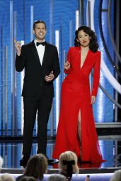 Sandra Oh and Andy Samberg – 2019 Golden Globe Awards 
