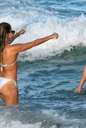 Sylvie Meis in Bikini on the Beach in Miami 01/01/2019