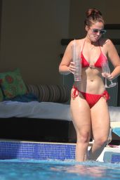 Vicky Pattison in a Red Bikini 01/08/2019