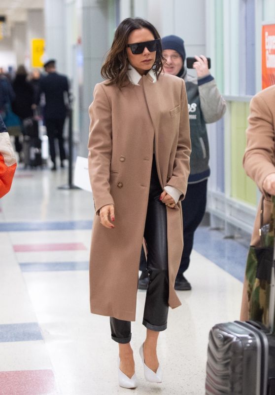 Victoria Beckham at JFK Airport in NY 01/21/2019