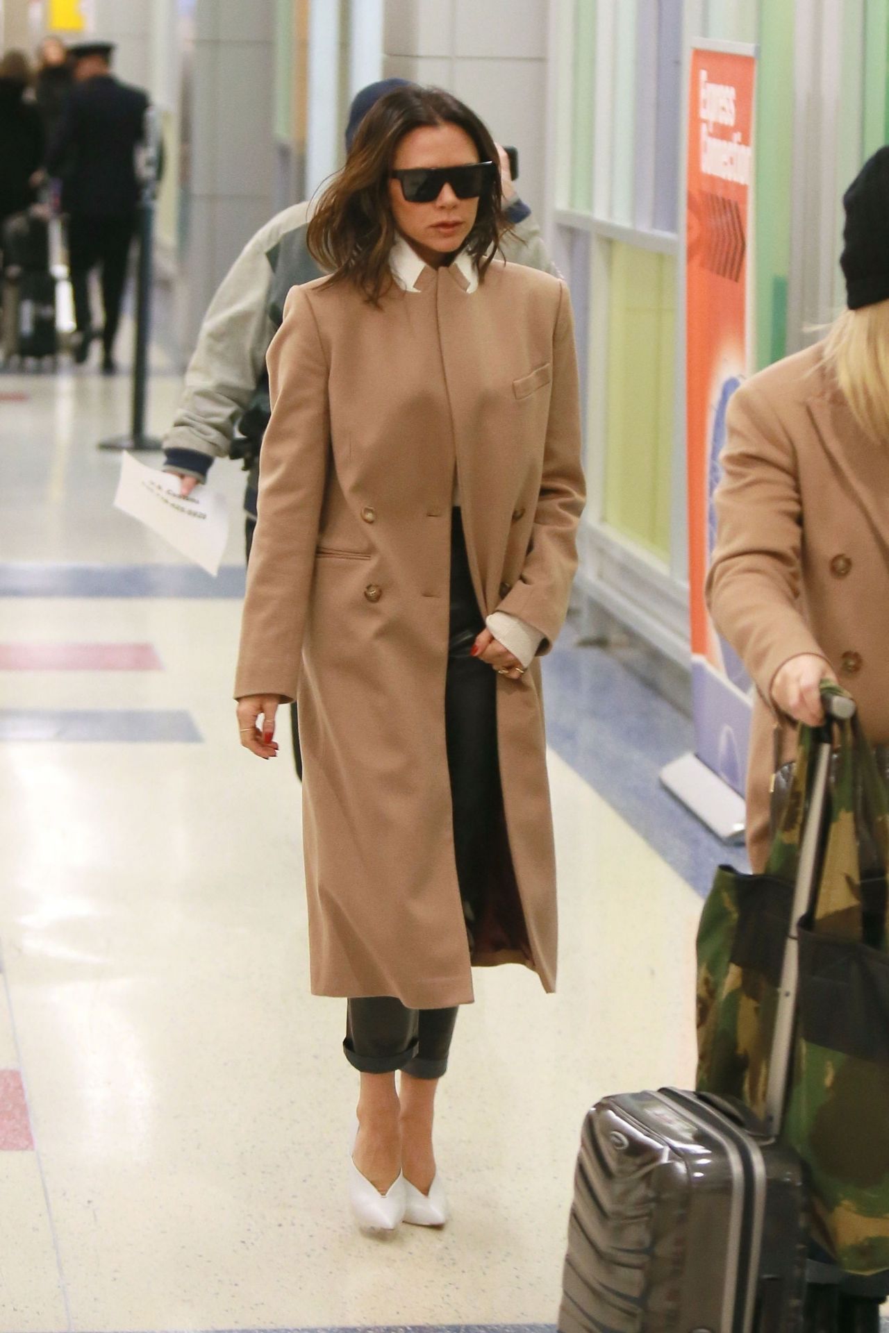Victoria Beckham at JFK Airport in NY 01/21/2019 • CelebMafia
