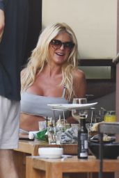 Victoria Silvstedt at Gustavia, St. Barts 12/28/2018