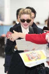 Amber Heard - Narita International Airport in Japan 02/02/2019