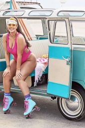 Ashley Graham in a Retro Swimsuits 02/05/2019