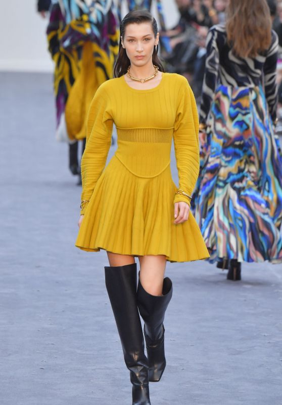 Bella Hadid – Roberto Cavalli Runway, Milan Fashion Week 02/23/2019