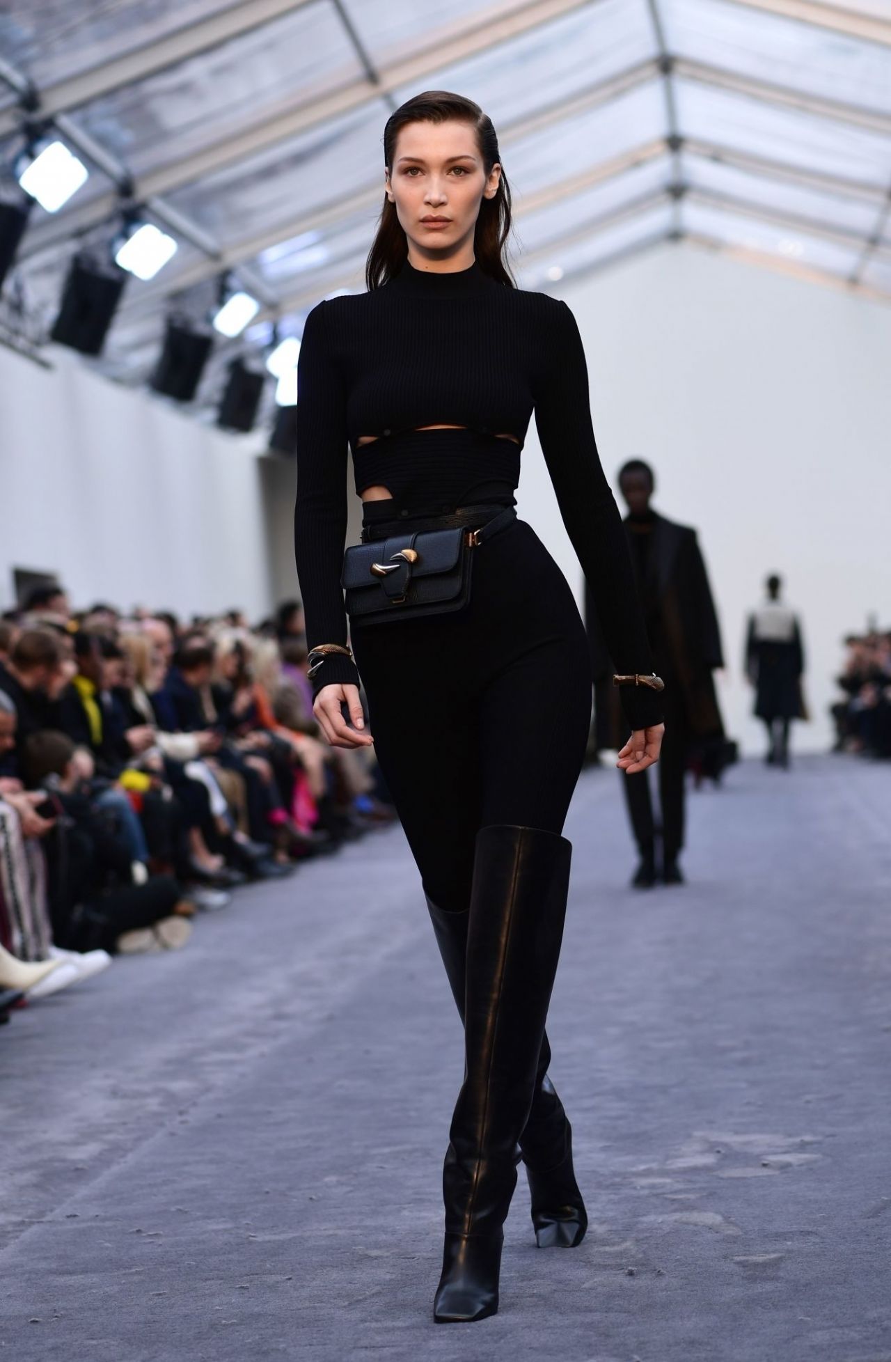 Bella Hadid - Roberto Cavalli Runway, Milan Fashion Week 02/23/2019