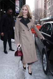 Caitlin Fitzgerald Shows Off Her Eclectic Style - Outside BUILD Series in NYC 02/01/2019