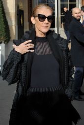 Celine Dion - Leaves Her Hotel in Paris 02/01/2019