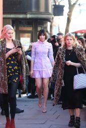 Daisy Lowe - Arriving For The London Fashion Week 02/15/2019