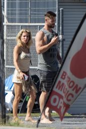 Elsa Pataky and Chris Hemsworth - Out in Byron Bay 02/06/2019