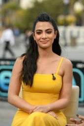 Emeraude Toubia on Extra at Universal Studios in Hollywood 02/27/2019