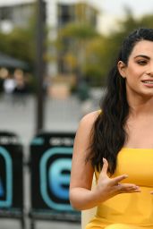 Emeraude Toubia on Extra at Universal Studios in Hollywood 02/27/2019