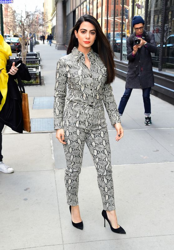 Emeraude Toubia - Outside BUILD in NYC 02/25/2019