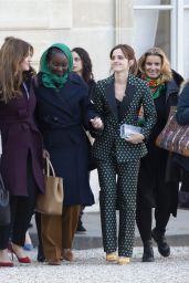 Emma Watson - Arrives at the First Meeting of the G7 Gender Equality Advisory Council in Paris 02/19/2019