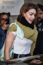 Gigi Hadid - Coming Out of the 2019 Lanvin Show in Paris 02/27/2019