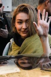 Gigi Hadid - Coming Out of the 2019 Lanvin Show in Paris 02/27/2019