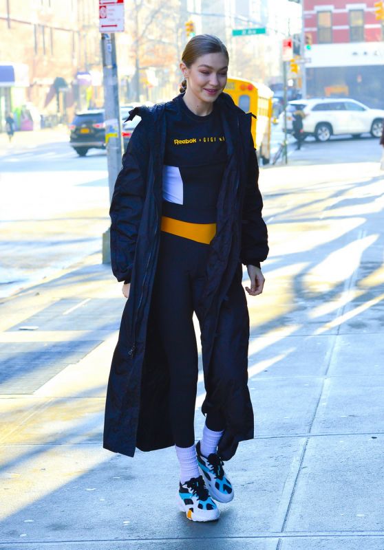 Gigi Hadid Wearing Reebok X Gigi Hadid - New York 02/04/2019