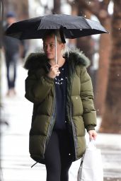 Hilary Duff on a Rainy Day With Style