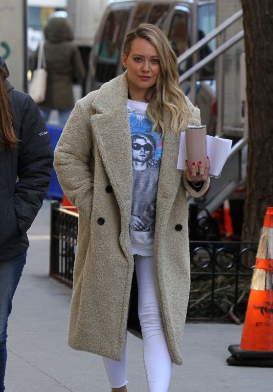 Hilary Duff - On the Set of "Younger" in NYC 02/26/2019