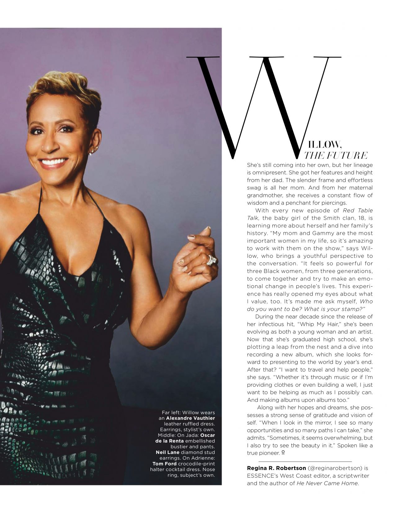 Jada Pinkett Smith, Willow Smith and Adrienne Banfield-Norris - Essence