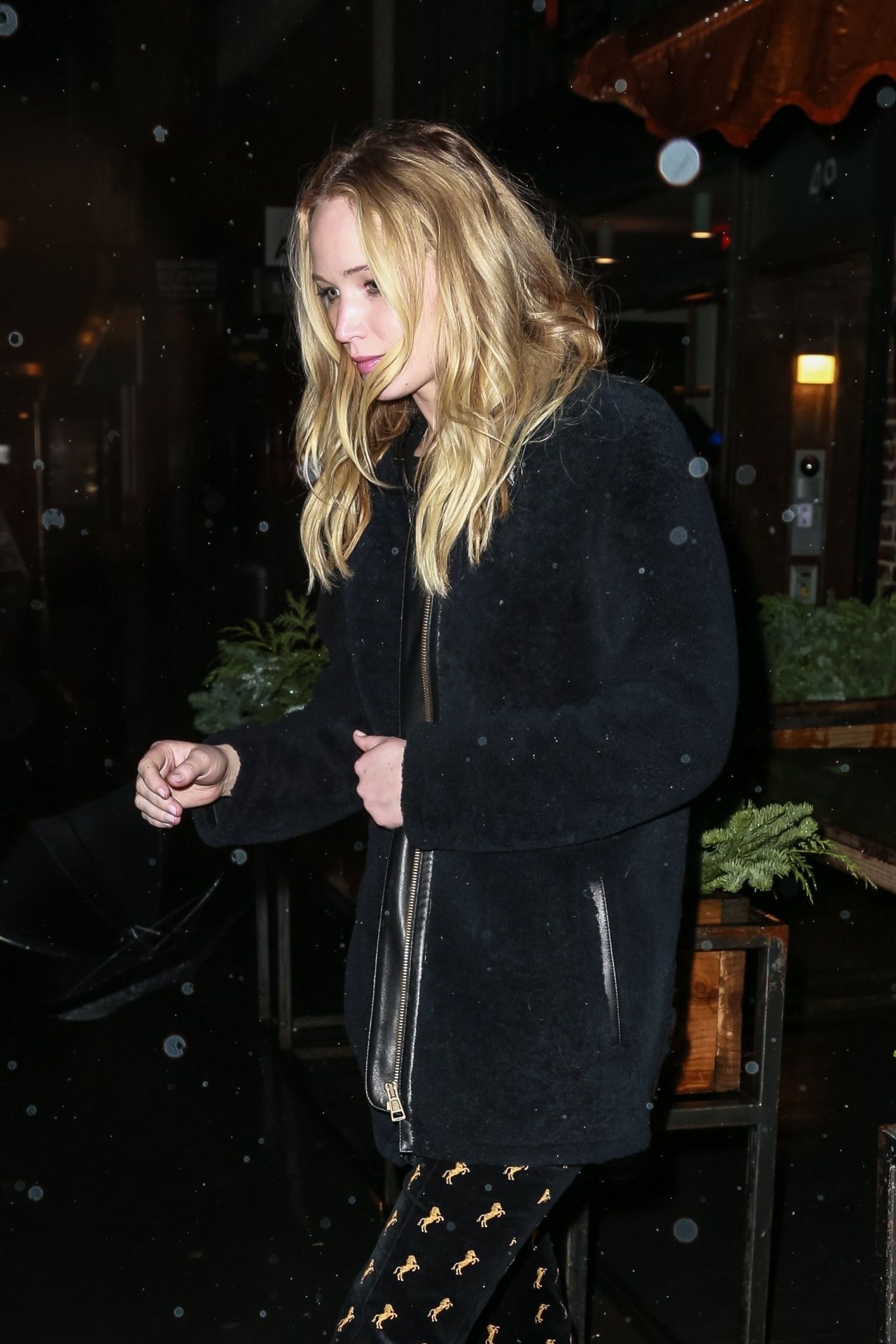 Jennifer Lawrence and Cooke Maroney - Buco Italian Restaurant in New ...