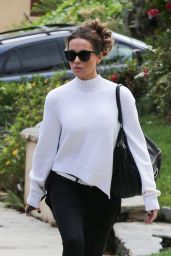 Kate Beckinsale Casual Style - Heading to a Super Bowl Viewing Party in LA 02/03/2019