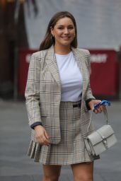 Kelly Brook in a Mini-Skirt and Matching Top 02/18/2019