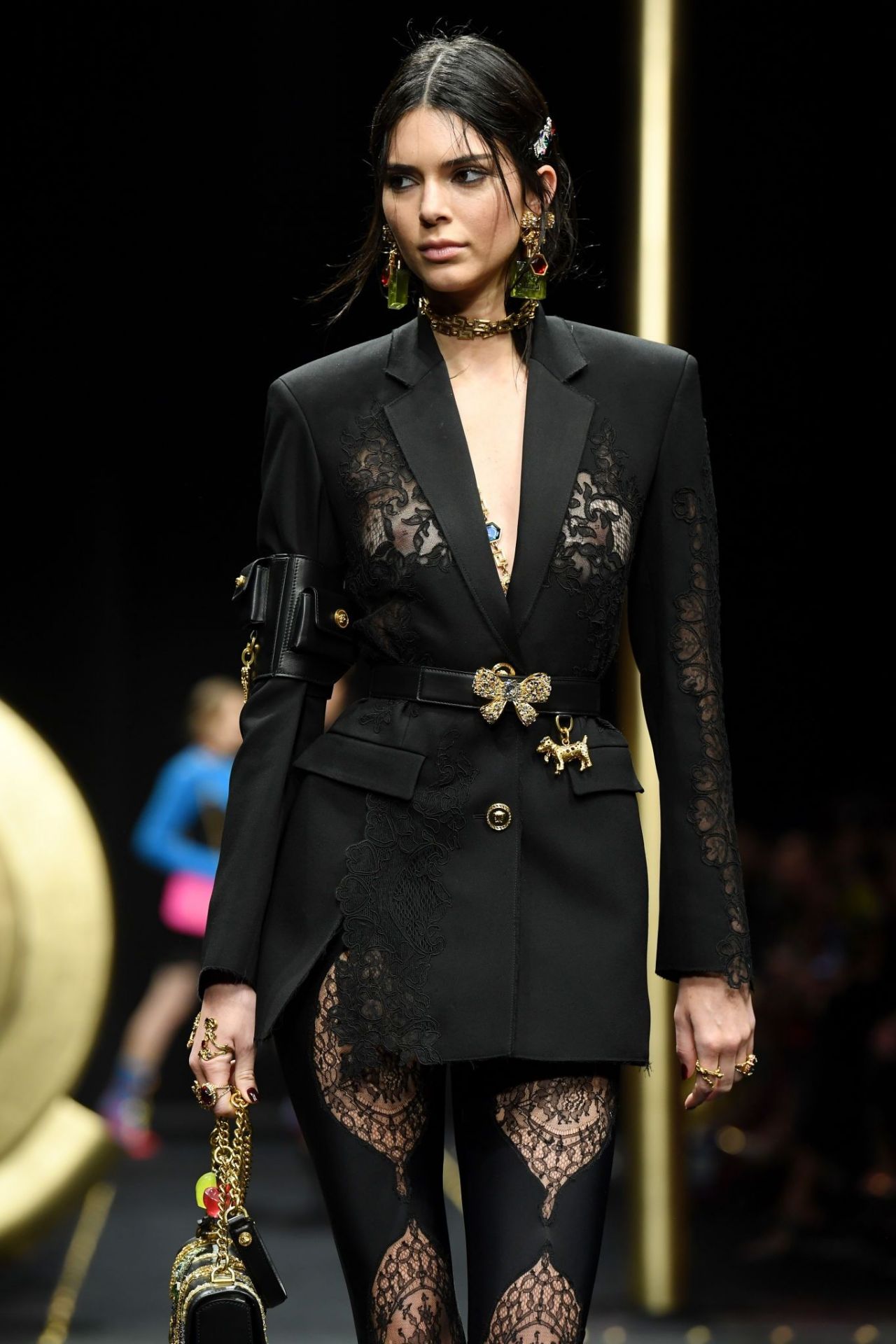 Milan, Italy. 20th Sep, 2019. Kendall Jenner at VERSACE SS20 Runway during  Milan Fashion Week - Milan, Italy 20/09/2019