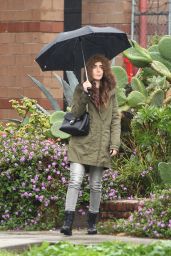 Lily Collins - Leaves a Holistic Studio in Los Angeles 01/31/2019