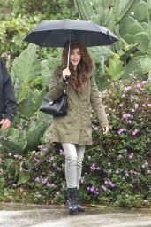 Lily Collins - Leaves a Holistic Studio in Los Angeles 01/31/2019