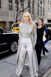 Lindsey Vonn Style and Fashion - Leaving NBC Studios in NYC 02/21/2019