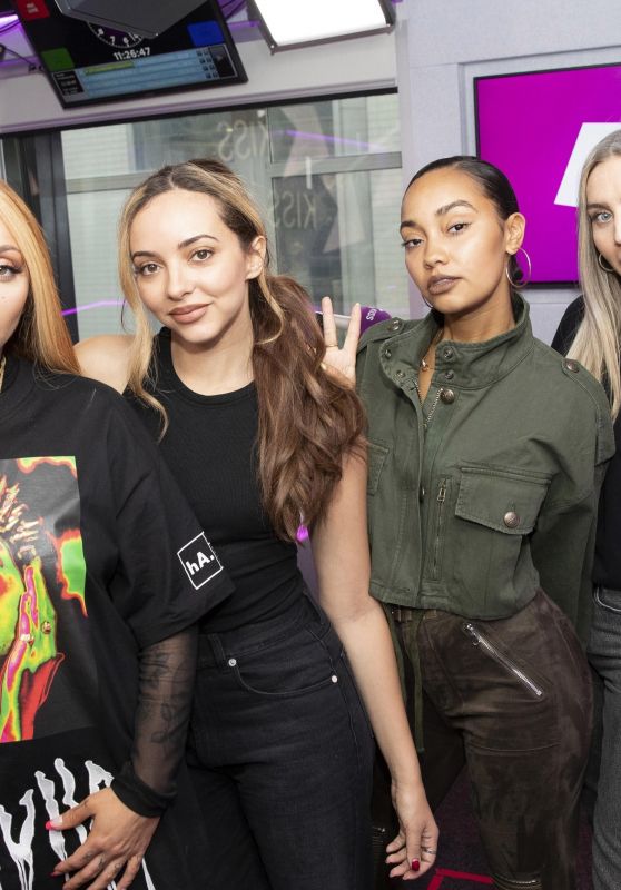 Little Mix - Visits Kiss FM Studios in London 02/04/2019