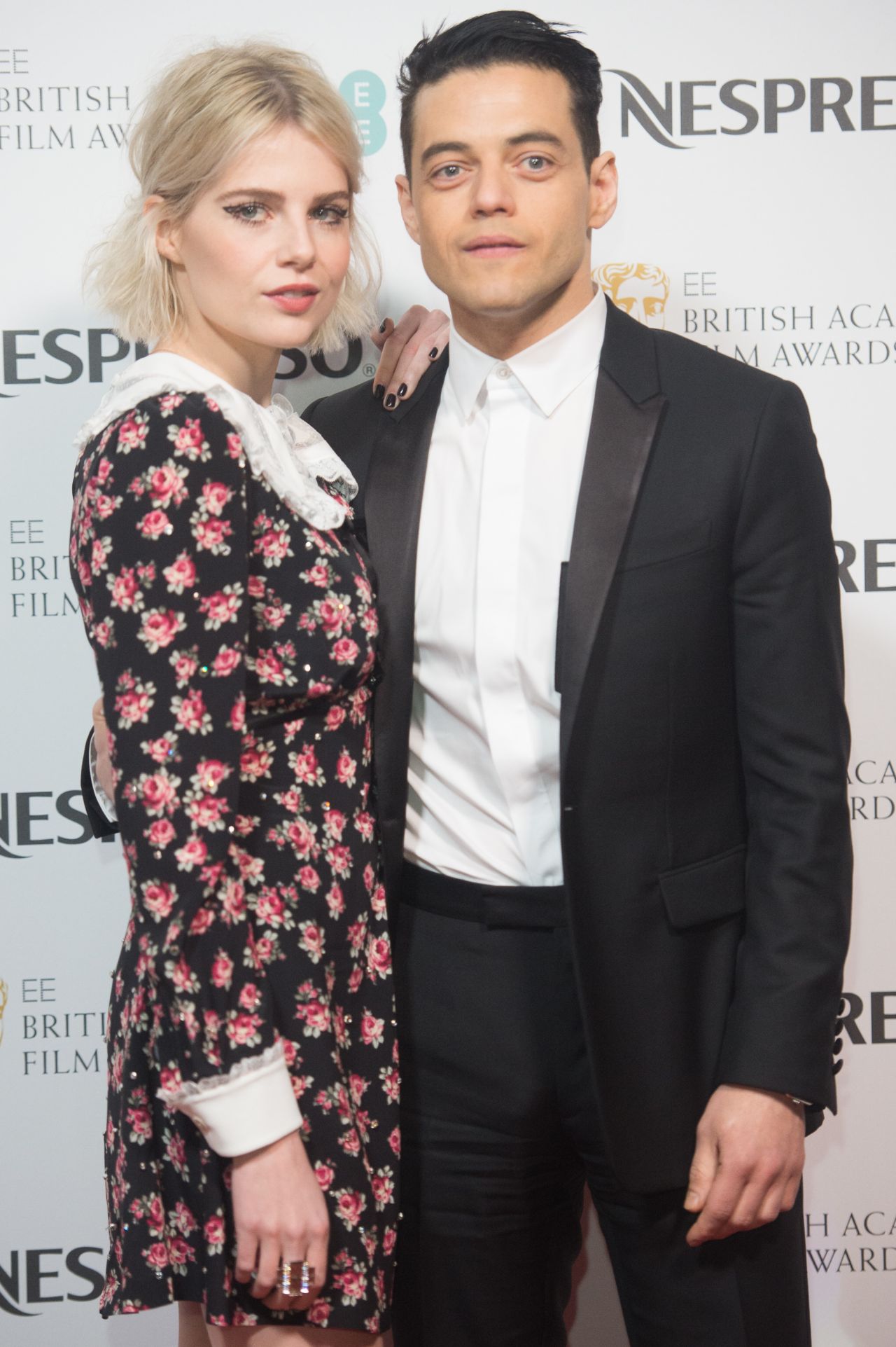 Lucy Boynton and Rami Malek - BAFTA Nespresso Nominees Party 02/09/2019