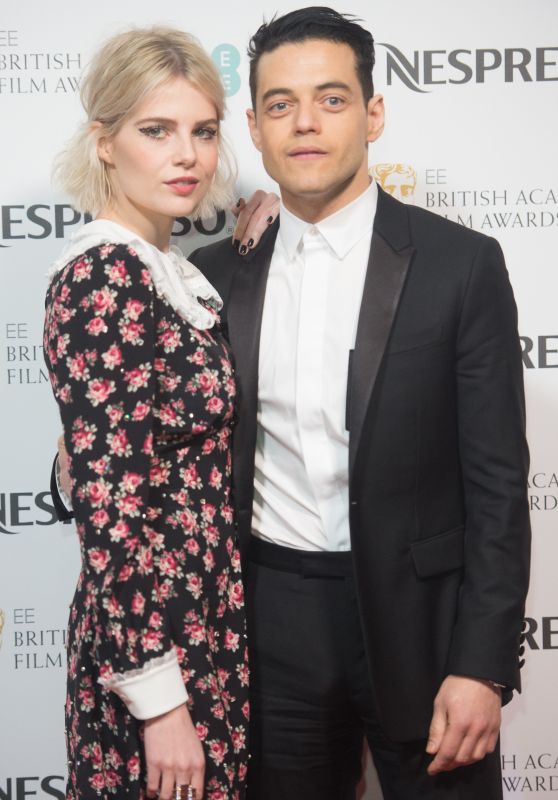 Lucy Boynton and Rami Malek - BAFTA Nespresso Nominees Party 02/09/2019