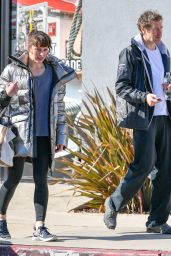 Milla Jovovich - Leaving the Gym in LA 2/11/2019