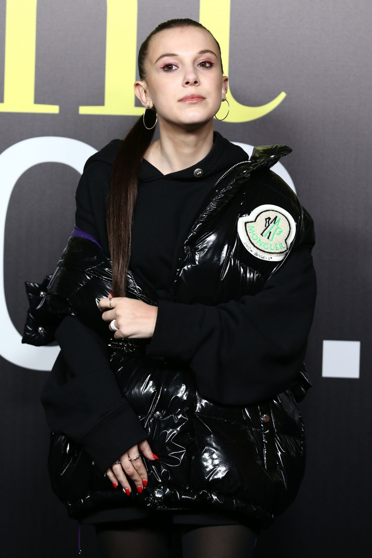 Millie Bobby Brown – Moncler Genius Fashion Show in Milan 02/20/2019