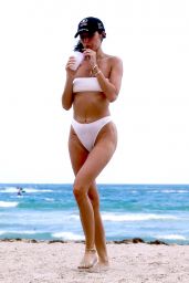 Nicole Williams in a White Bikini 02/22/2019