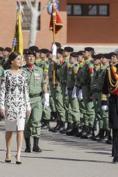 Queen Letizia of Spain - Delivery of the National Flag to the "Napoles" Infantry Regiment 4 in Madrid 02/23/2019