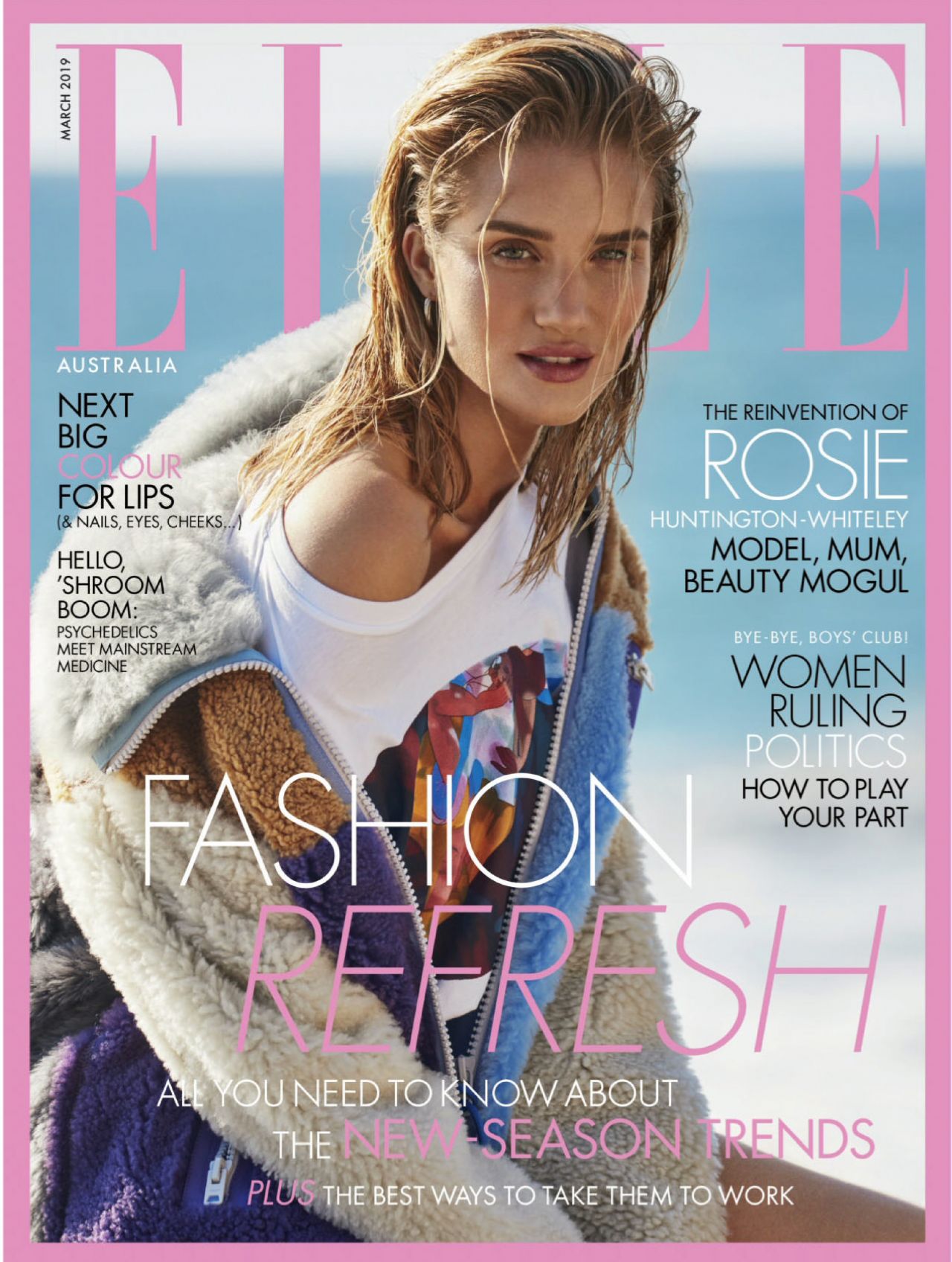 Rosie Huntington-Whiteley - Elle Magazine Australia March 2019 Issue ...