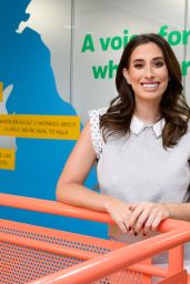 Stacey Solomon at Childline at the NSPCC