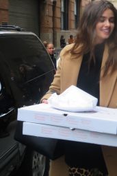 Taylor Hill - Brings Pizza at Spring Studios in NYC 02/11/2019