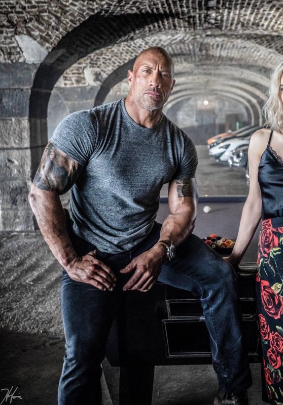 Vanessa Kirby and Dwayne Johnson - "Hobbs and Shaw" Promo Material 2019