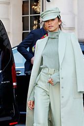 Zendaya Coleman Style and Fashion - Leaving Her Hotel in Paris 02/27/2019