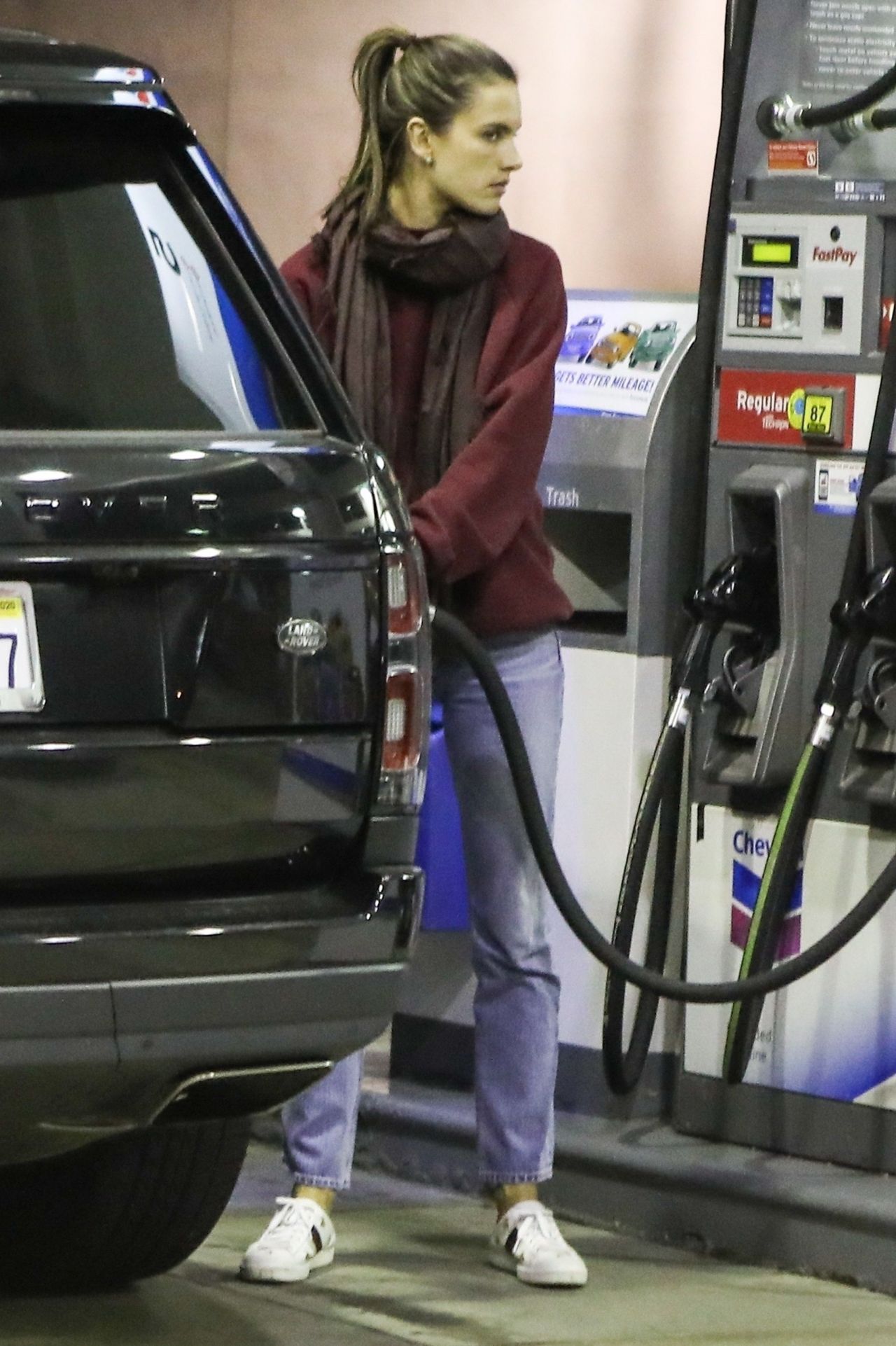 Alessandra Ambrosio - Getting Gas in Brentwood 03/04/2019 • CelebMafia