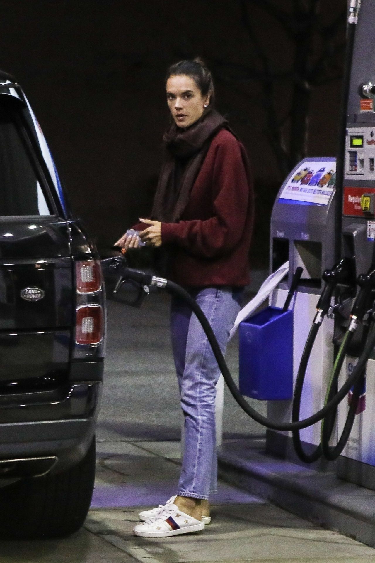 Alessandra Ambrosio - Getting Gas in Brentwood 03/04/2019 • CelebMafia