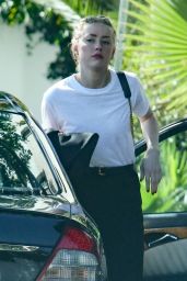 Amber Heard - Arriving at Chateau Marmont in LA 03/27/2019