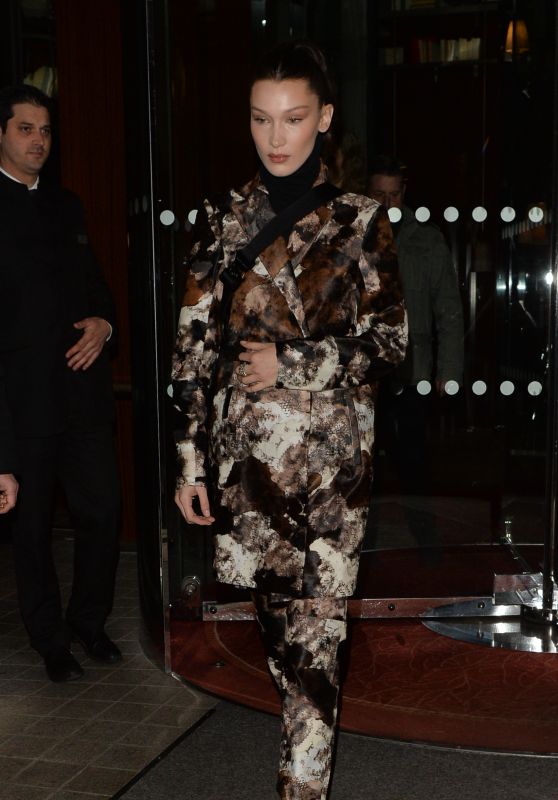 Bella Hadid - Outside Vogue Party in Paris 03/04/2019